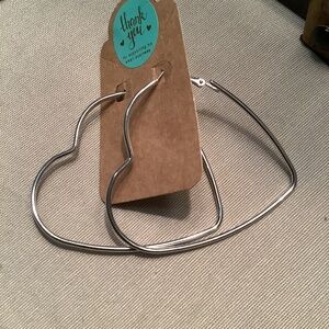 Large Heart Hoops